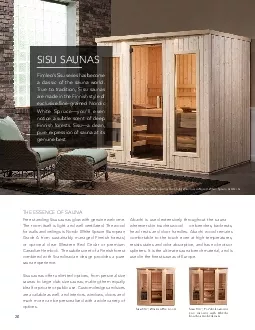 SISU SAUNASFinnleos Sisu series has become a classic of the sauna worl