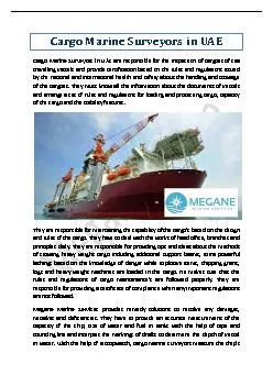 Cargo Marine Surveyors in UAE