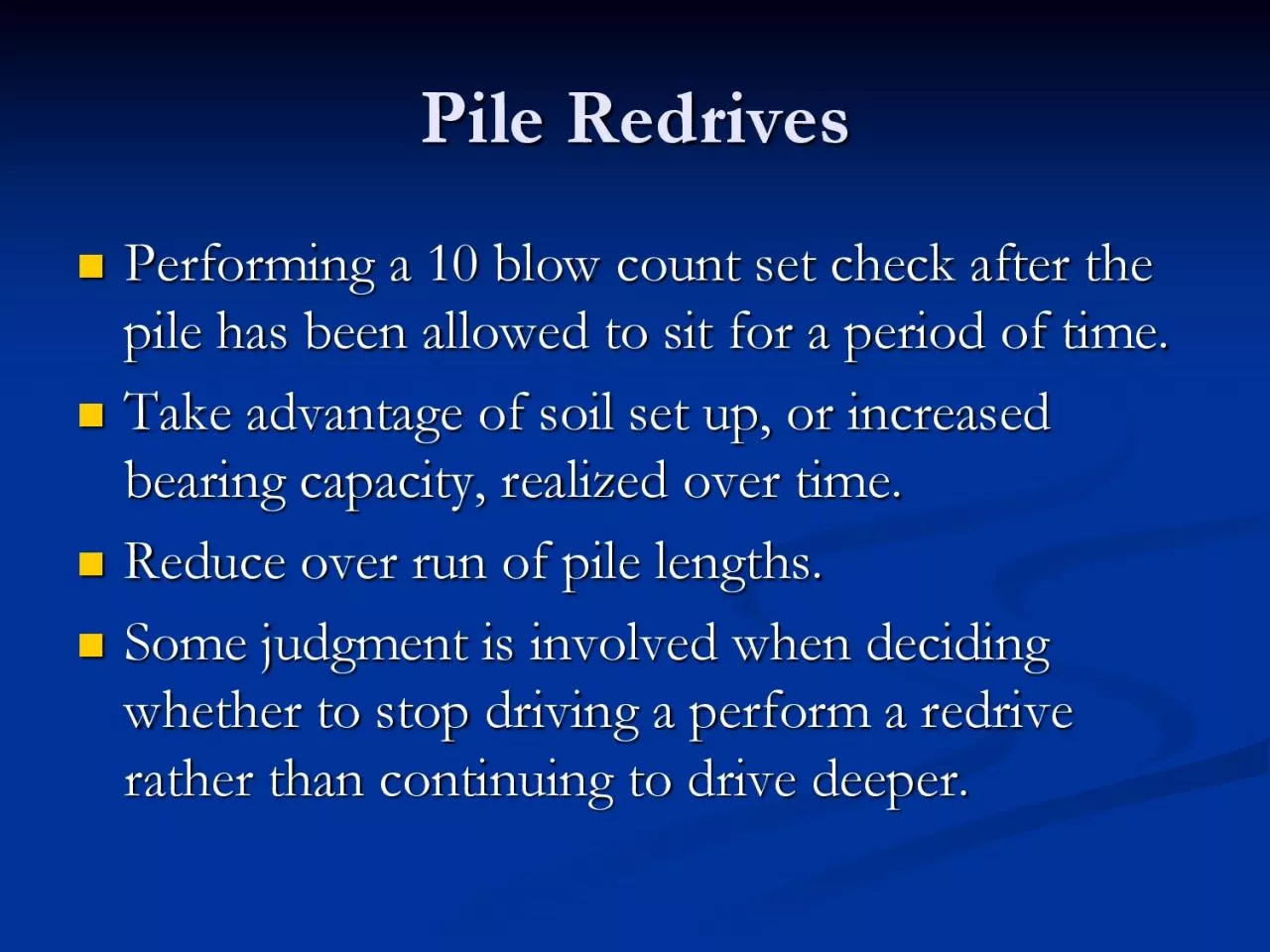 PDF-Pile Redrives