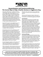 Desensitization and Counterconditioning The Correct Wa