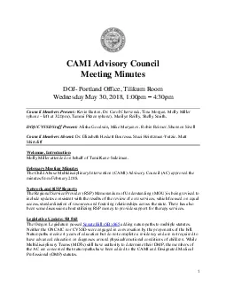 CAMI Advisory Council