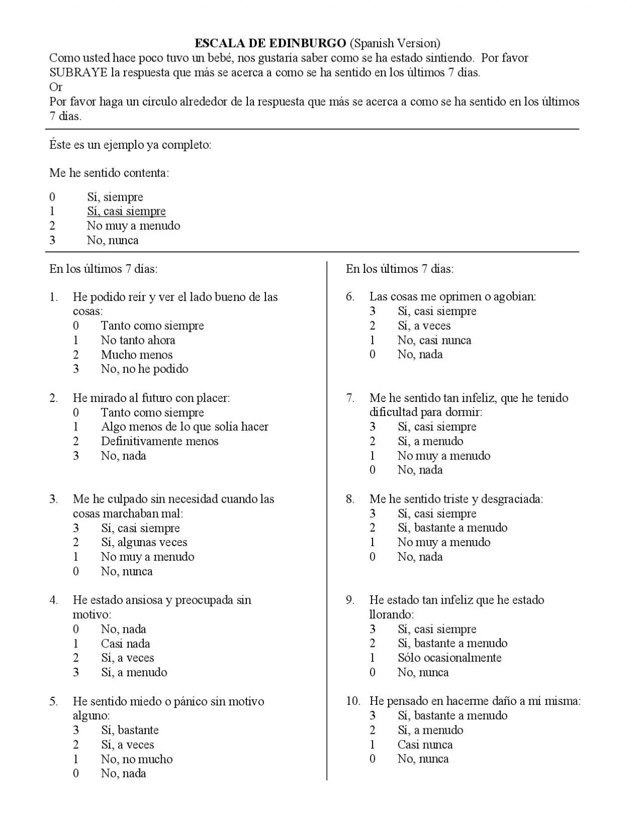 PDF-Por favor haga un c146rculo alrededor de la respuesta que m135s se ace