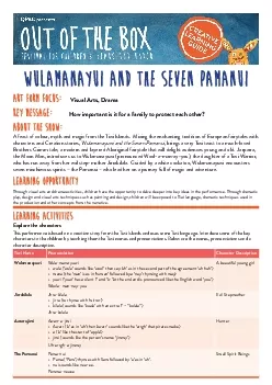 Wulamanayui and the Seven Pamanui