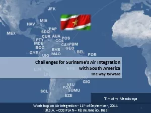 Challenges for Surinames Air Lntegration