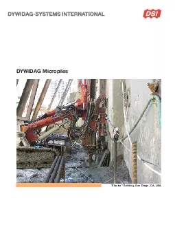 DYWIDAG Micropiles