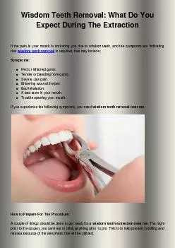 Wisdom Teeth Removal What Do You Expect During The Extraction