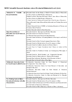 NENU Scientific Research Institutes