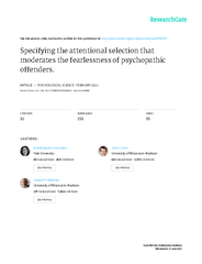 Psychological Science    The Authors  Reprints and per