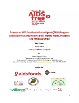 Towards an AIDS Free Generation in Uganda TAFU Program