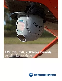 TASE 310  350  400 Series Payloads