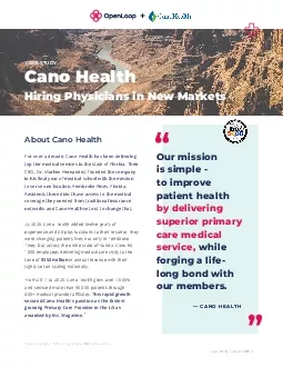 Case Study Cano Health    1