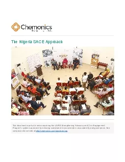 The Nigeria SACE Approach