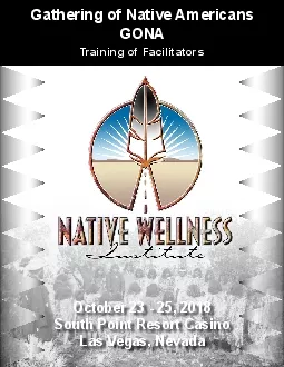 Gathering of Native Americans Training of Facilitators