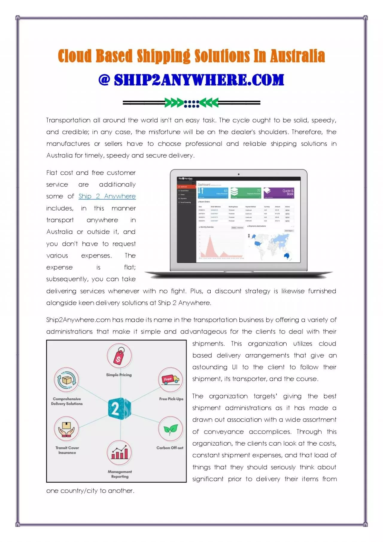 PDF-Cloud Based Shipping Solutions In Australia