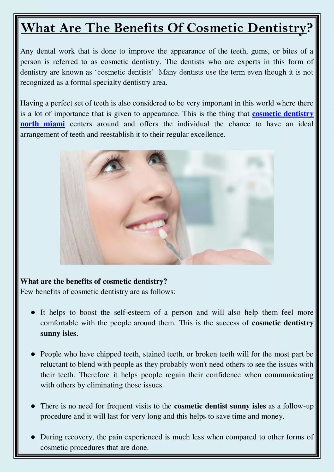 PDF-What Are The Benefits Of Cosmetic Dentistry?