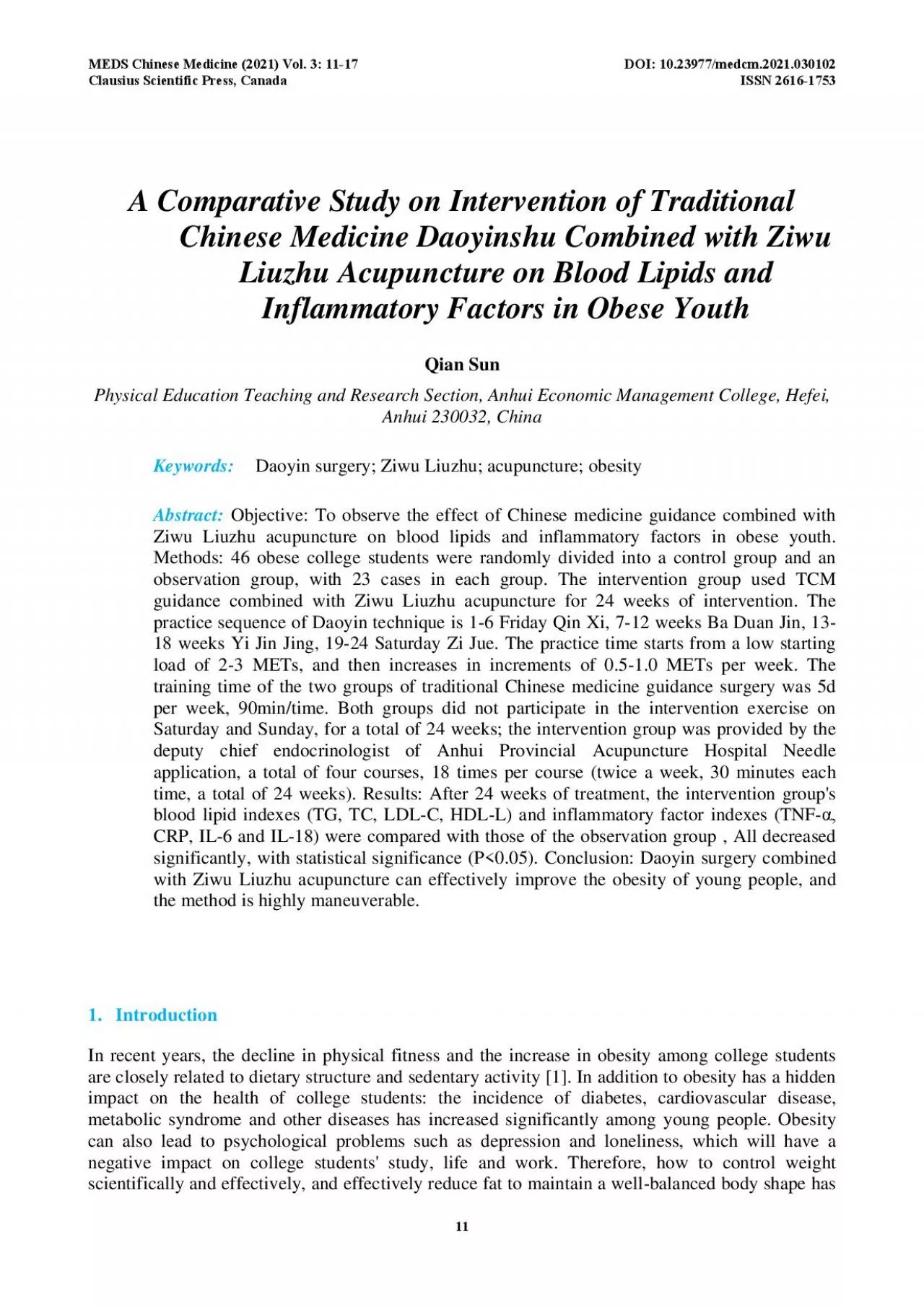 PDF-MEDS Chinese Medicine 2021 Vol 3 1117 Clausius Scientific Press Canad