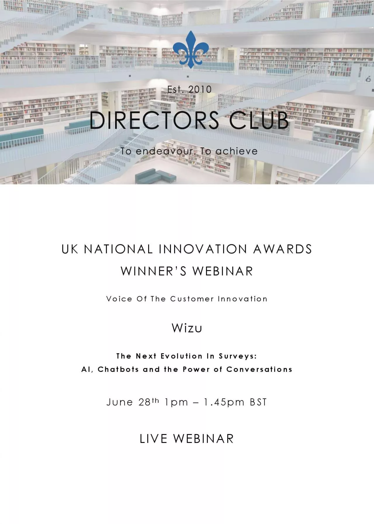 PDF-UK NATIONAL INNOVATION AWARDS