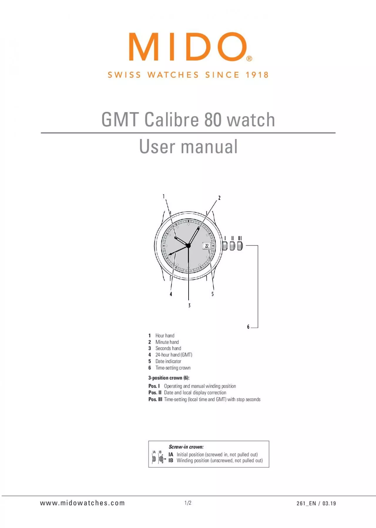 PDF-We would like to congratulate you on having chosen an automatic timepi