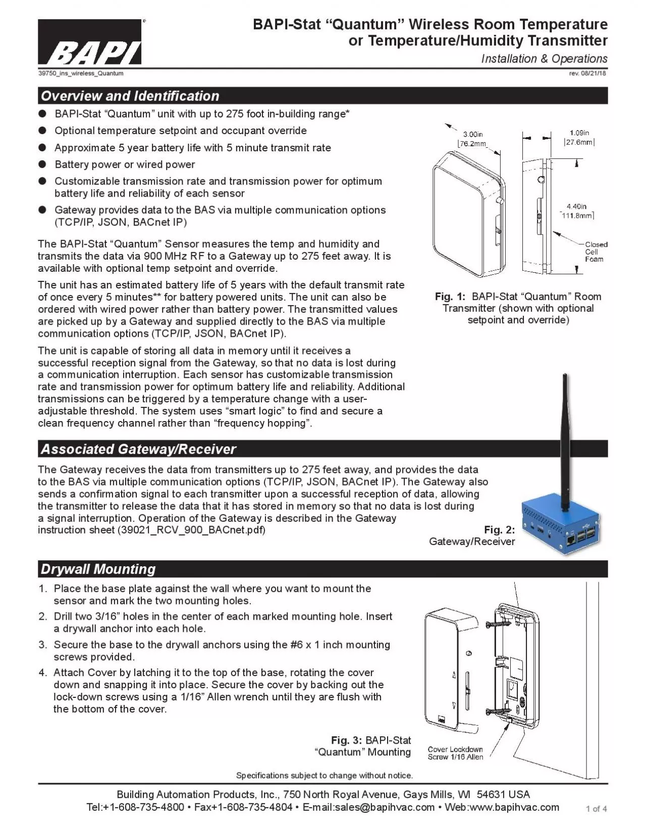 PDF-BAPIStat Quantum Wireless Room Temperature