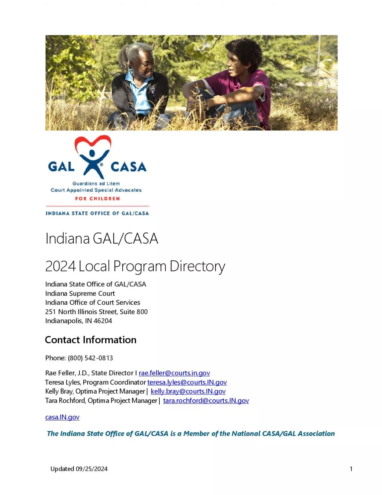 PDF-Indiana GALCASA 20Local Program DirectoryIndiana State Office of GAL