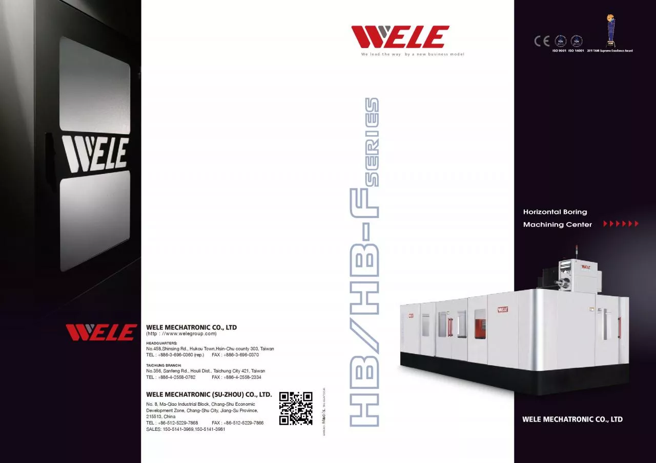 PDF-We lead the way by a new business modelHorizontal Boring Machining Ce