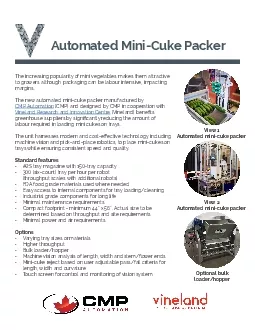 Automated MiniCuke Packer