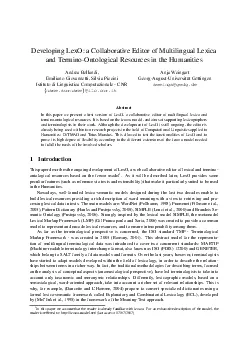 DevelopingLexOaCollaborativeEditorofMultilingualLexicaandTerminoOntol