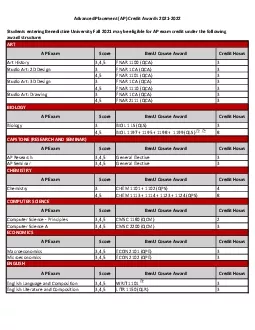 award structure