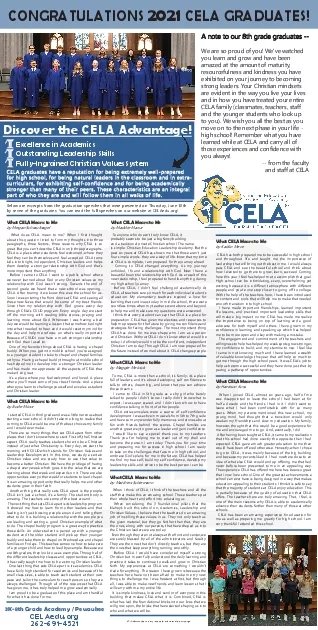 CELA admits students of any race color and national or ethnic origin