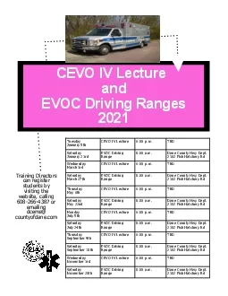 CEVO IV Lecture