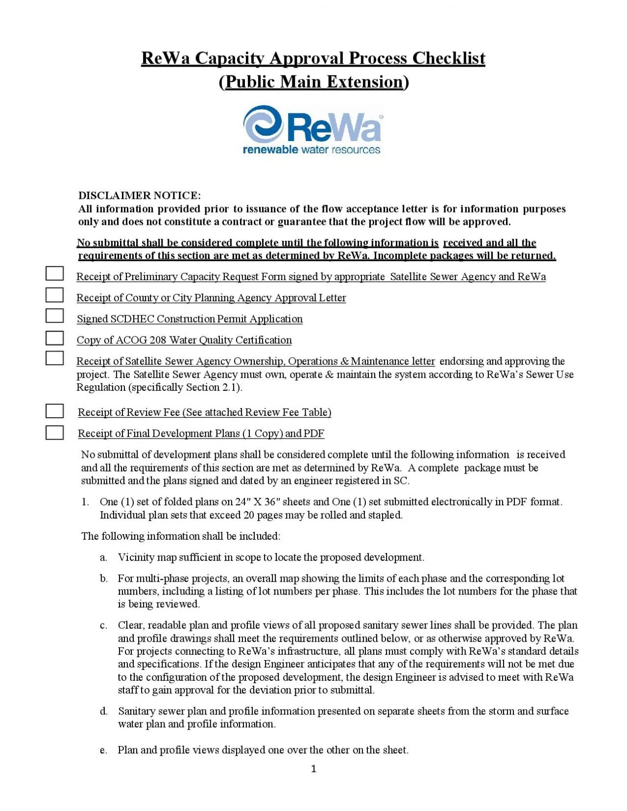 PDF-ReWa Capacity Approval Process Checklist