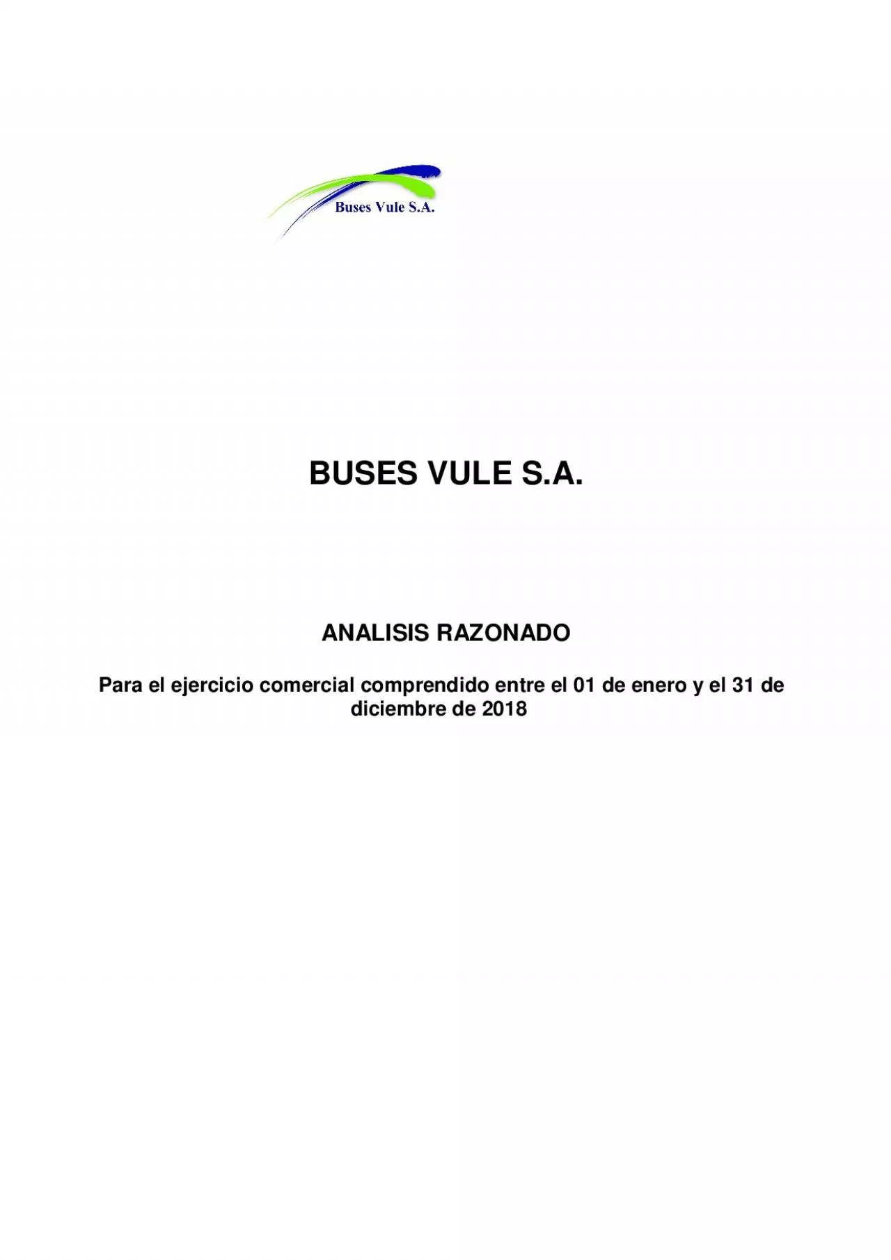 PDF-BUSES VULE SA ANALISIS RAZONADO Para el ejercicio comercial comprendi