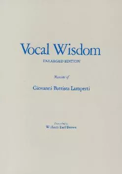 DOWNLOAD  Vocal Wisdom Maxims of Giovanni Battista