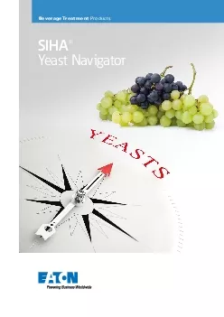 SIHA Yeast NavigatorBeverage TreatmentProducts