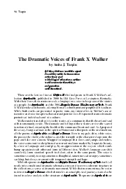 96  TurpinThe Dramatic Voices of Frank X Walkerby Anita J Turpinuntil