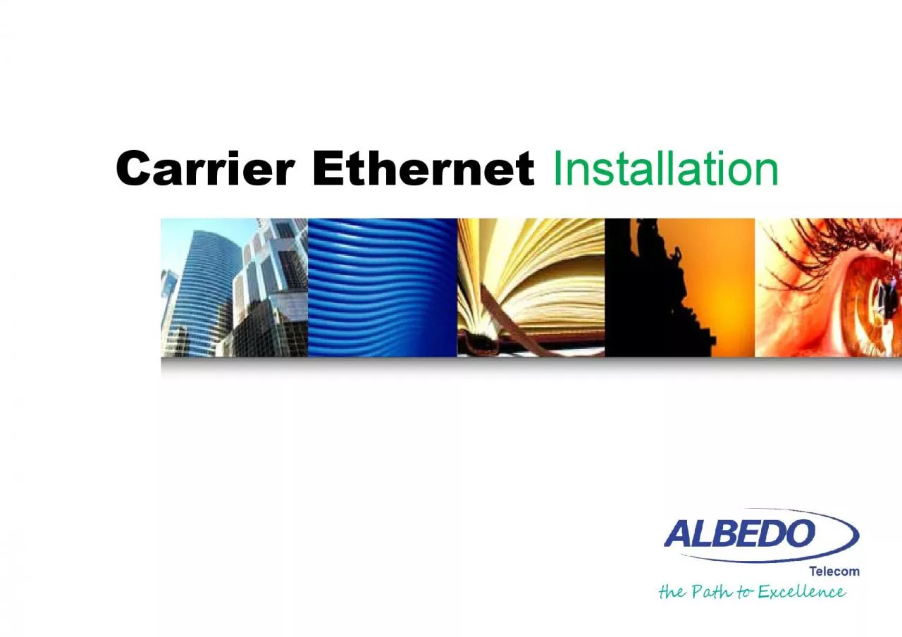 PDF-the Path to ExcellenceCarrier Ethernet Installation