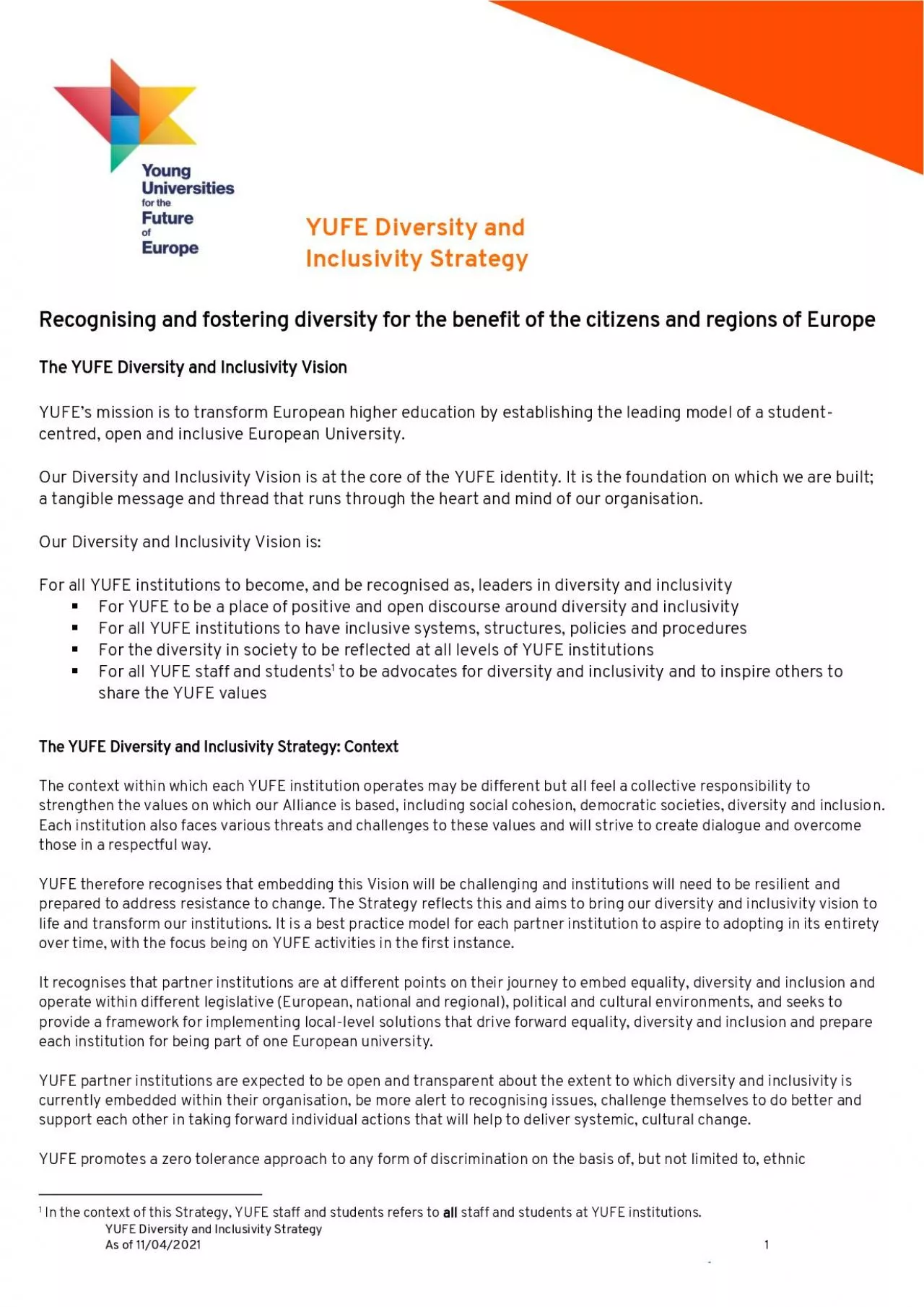 PDF-ersity and Inclusivity Strategy