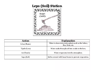 Lepo Soil Station