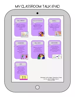 MY CLASSROOM TALK iPAD