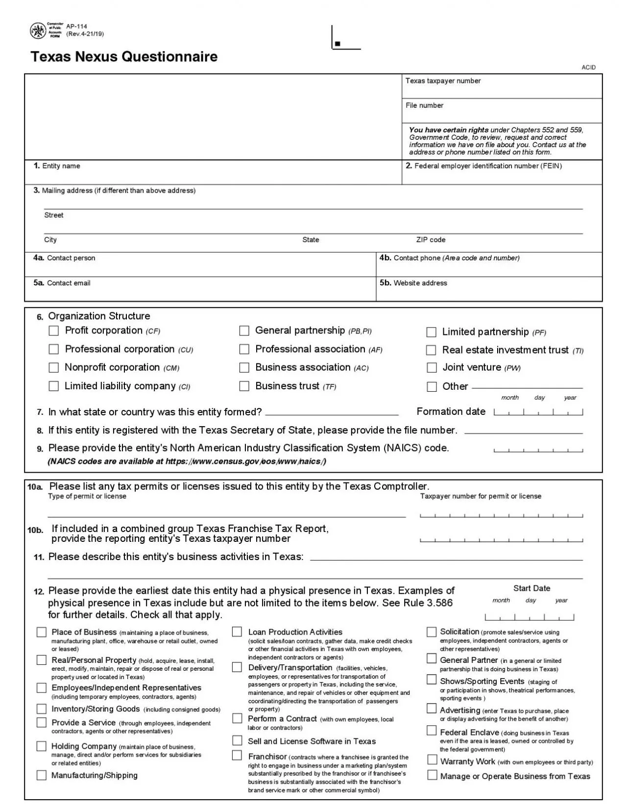 PDF-ABCDTexas Nexus Questionnaire