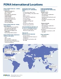 FONA INTERNATIONAL INC 31 GENEVA