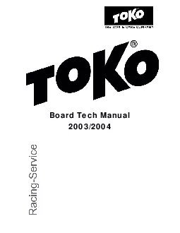 Board Tech Manual 20032004