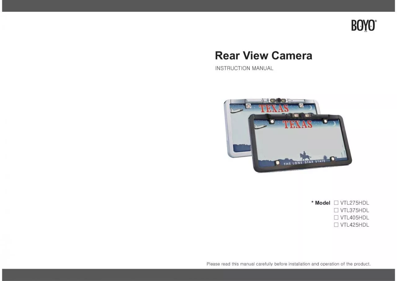 PDF-Rear View CameraModel