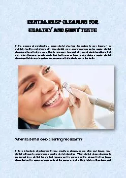 Dental Deep Cleaning For Healthy And Shiny Teeth
