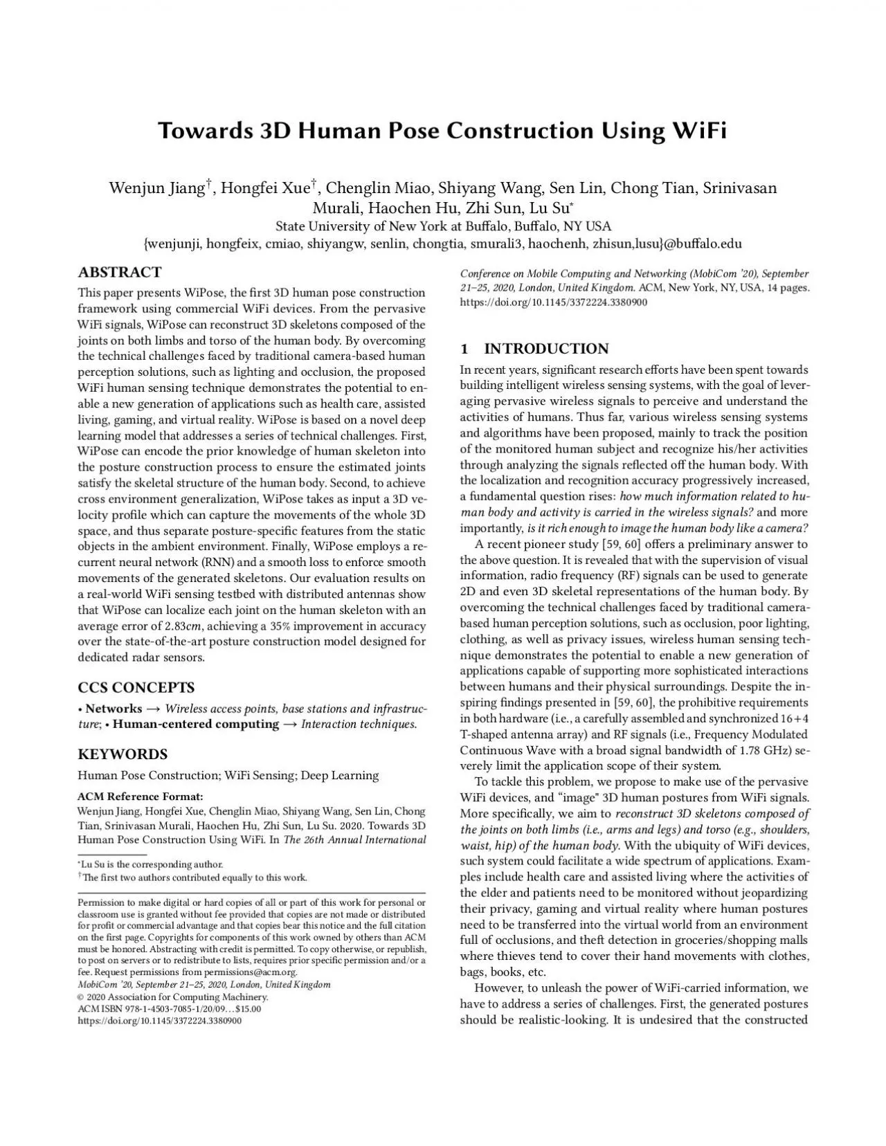 PDF-Towards3DHumanPoseConstructionUsingWiFiWenjunJiangHongfeiXueChenglinMi