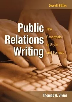 [EBOOK] -  Public Relations Writing: The Essentials of Style and Format