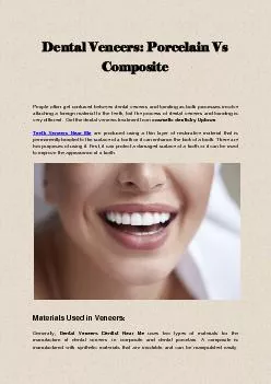 Dental Veneers Porcelain Vs Composite