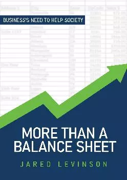 [EPUB] -  More Than a Balance Sheet: Business\'s Need to Help Society