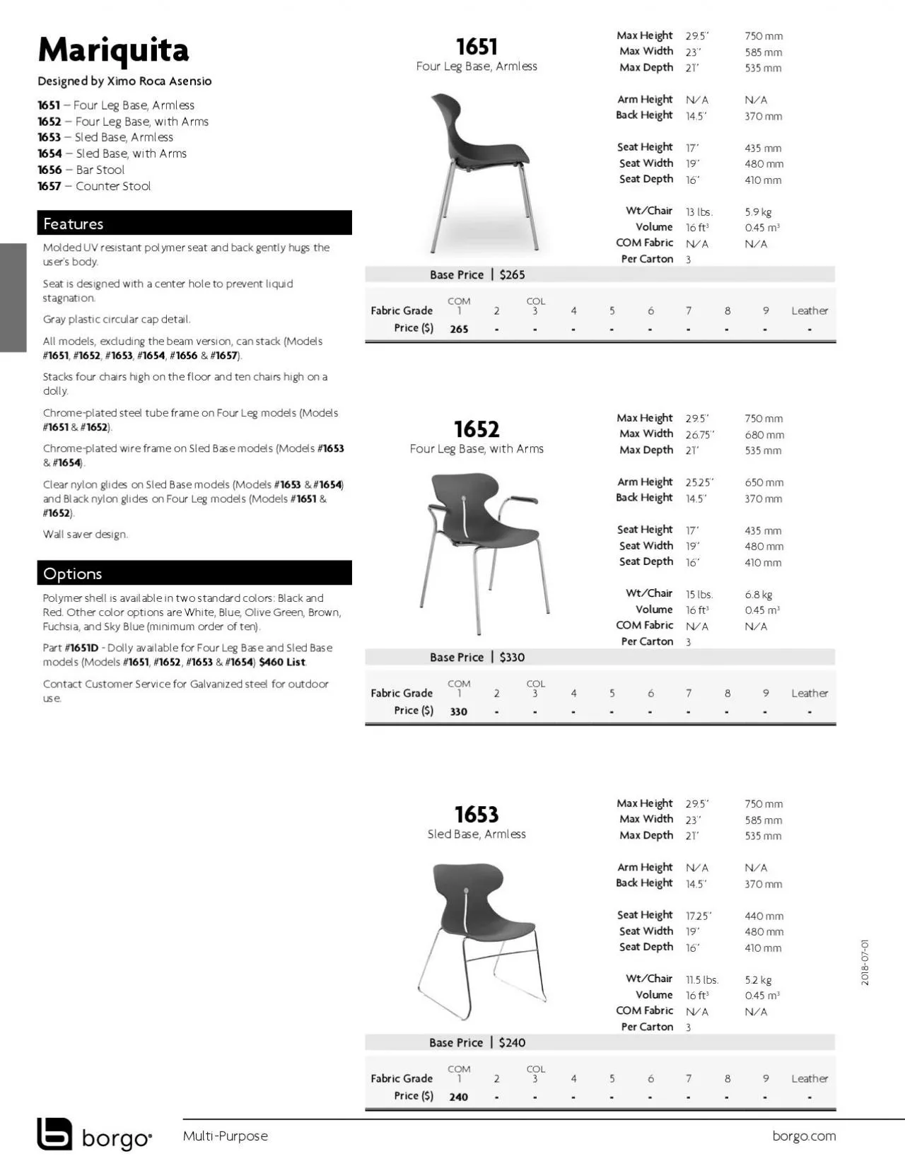 PDF-Four Leg Base Armless