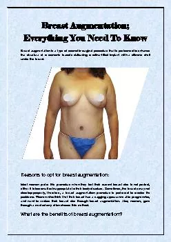 Breast Augmentation; Everything You Need To Know